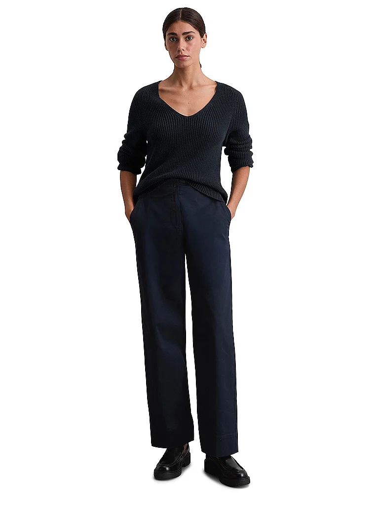 Marc O'Polo Damen Stoffhose Blau Gr. 38 4